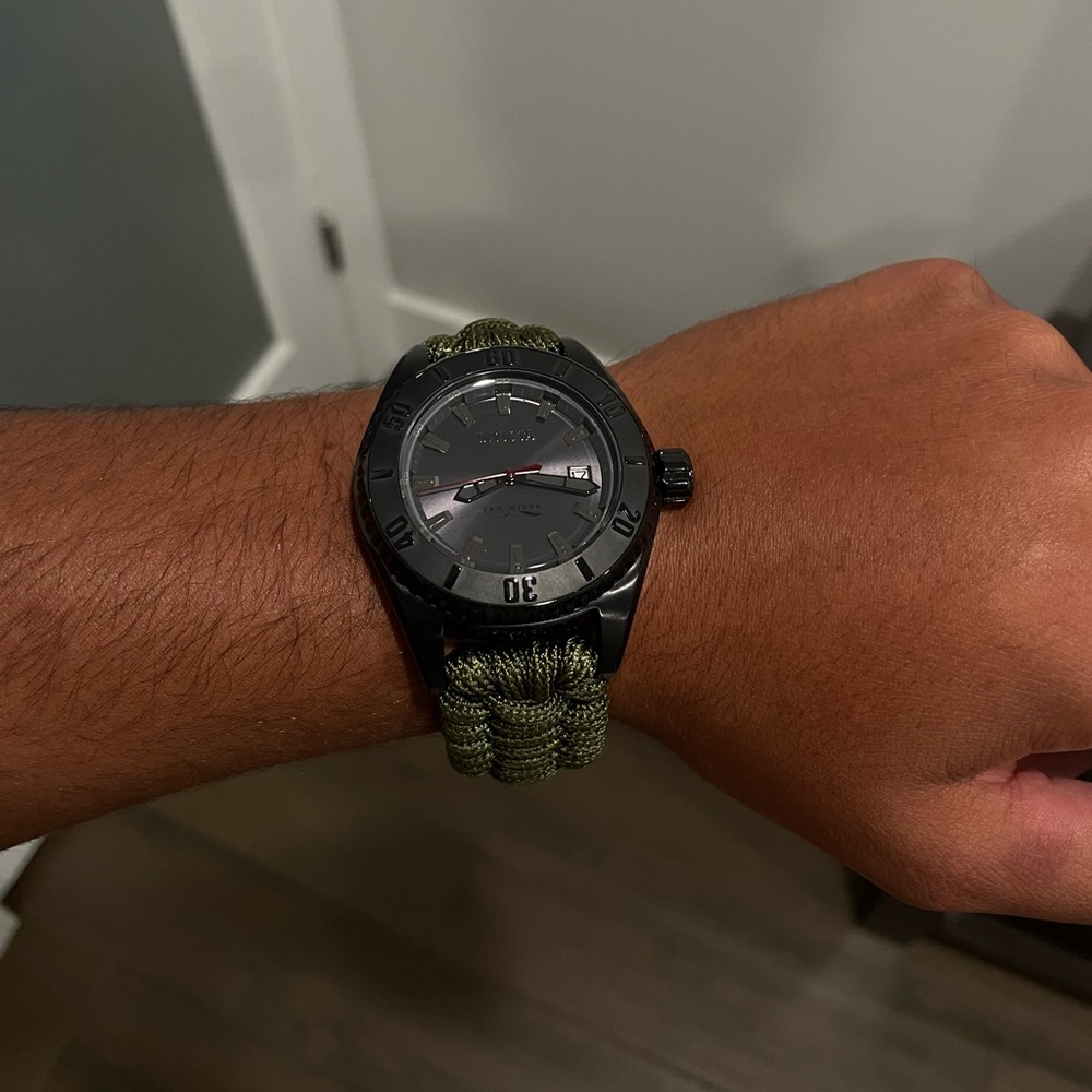 Men’s Invicta Automatic 46mm Black and Green Field Watch Model No: 26026